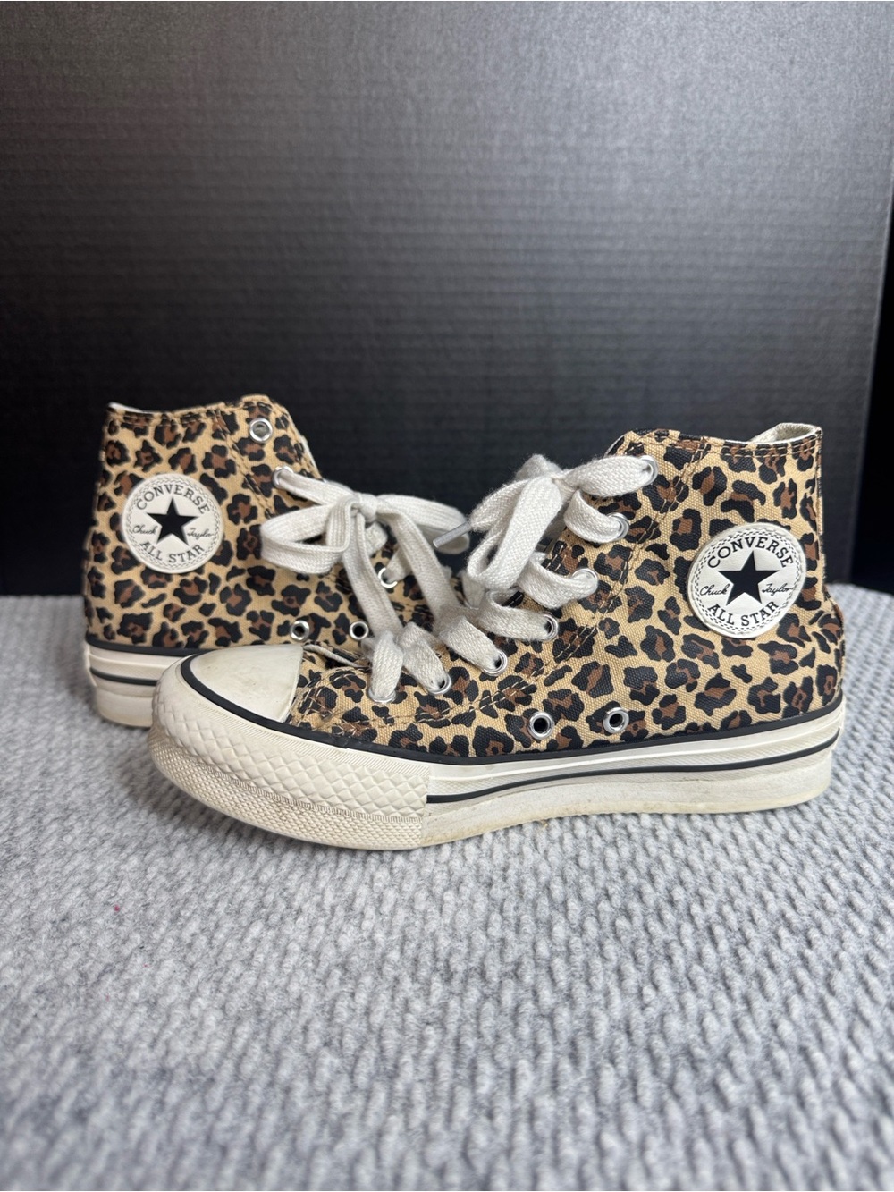 Converse Leopard Hightop Youth Sz 3